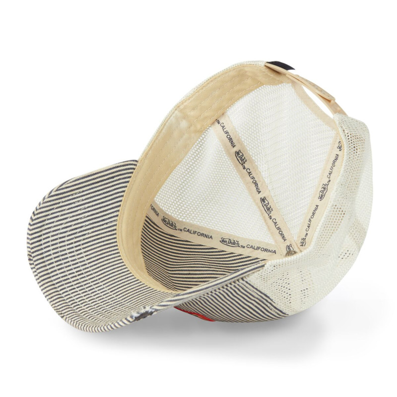 Casquette Vondutch Bleue Trucker Snapback en Denim effet Usé MAC