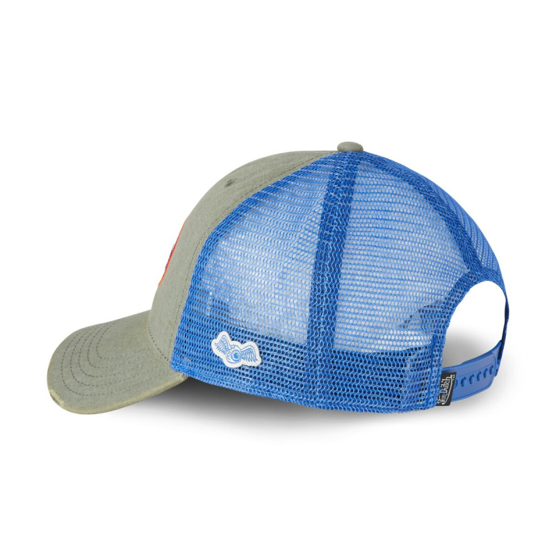 Casquette Vondutch Kaki Trucker Snapback en Denim effet Usé MAC