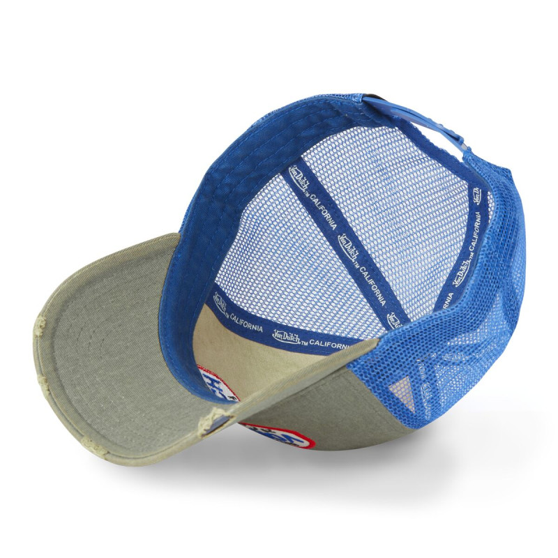 Casquette Vondutch Kaki Trucker Snapback en Denim effet Usé MAC