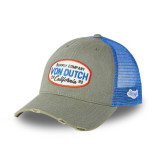 Casquette baseball avec filet effet usé et écusson Mac Supply