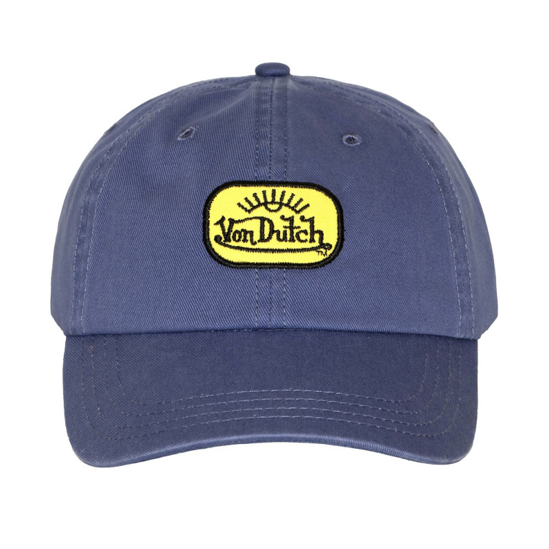 Casquette Vondutch Bleue Dad cap Strapback / Boucle LOG