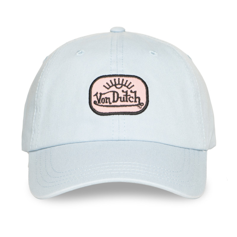 Casquette Vondutch Bleue Dad cap Strapback / Boucle LOG