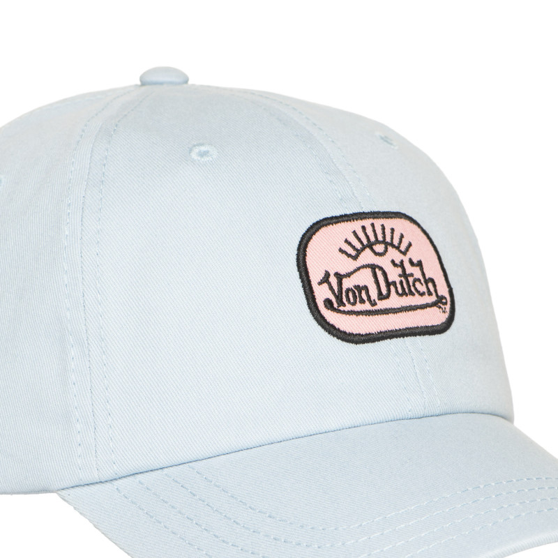 Casquette Vondutch Bleue Dad cap Strapback / Boucle LOG