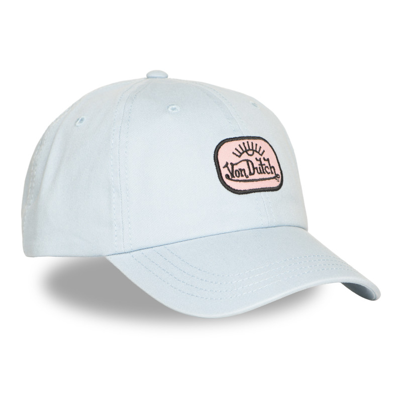 Casquette Vondutch Bleue Dad cap Strapback / Boucle LOG