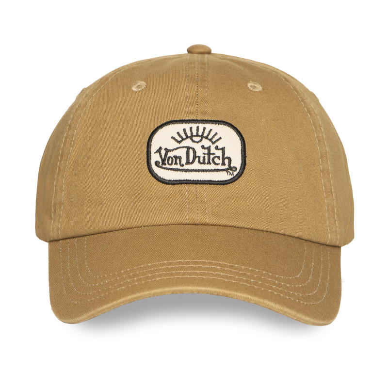 Casquette Vondutch Marron Dad cap Strapback / Boucle LOG