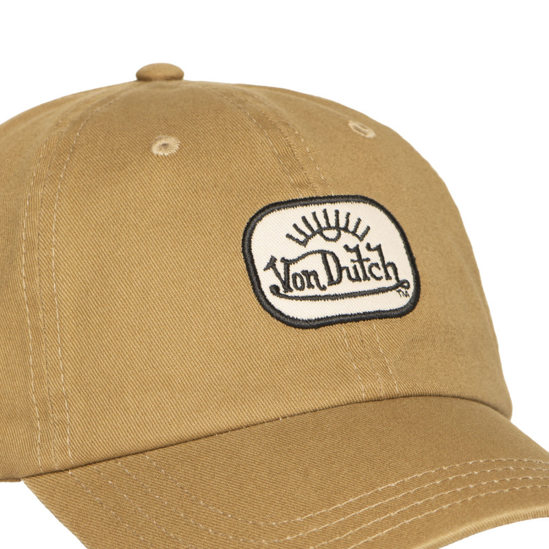 Casquette Vondutch Marron Dad cap Strapback / Boucle LOG