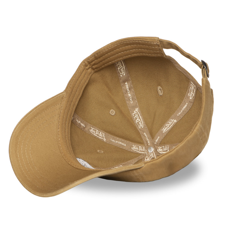 Casquette Vondutch Marron Dad cap Strapback / Boucle LOG