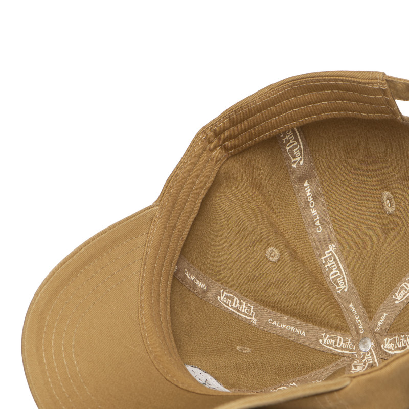 Casquette Vondutch Marron Dad cap Strapback / Boucle LOG