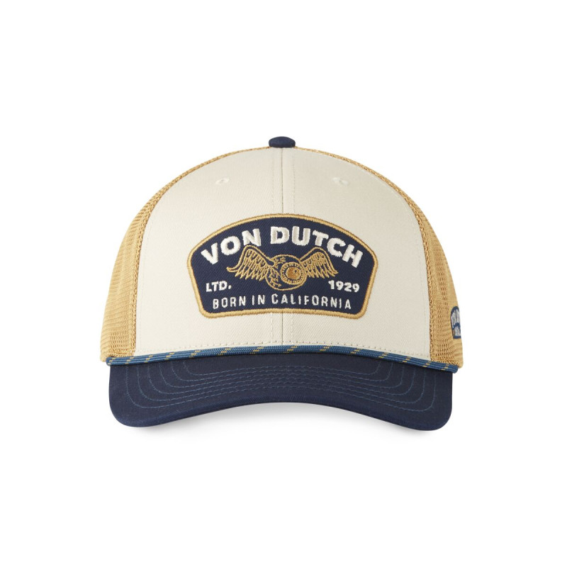 Casquette Vondutch Beige Trucker Snapback SEMI-CURVED