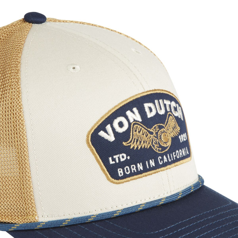 Casquette Vondutch Beige Trucker Snapback SEMI-CURVED