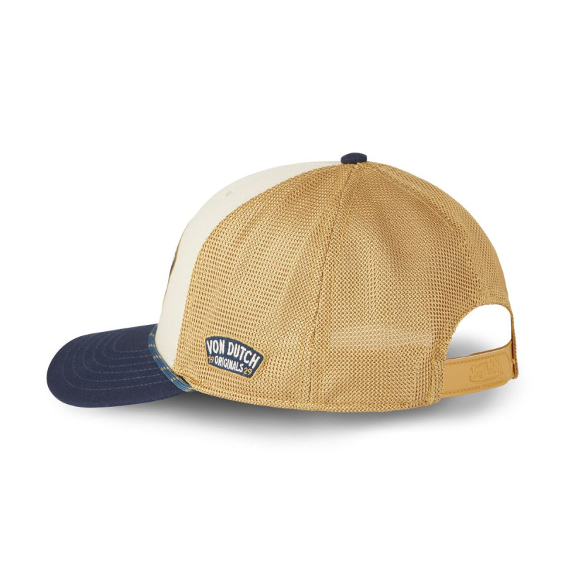 Casquette Vondutch Beige Trucker Snapback SEMI-CURVED