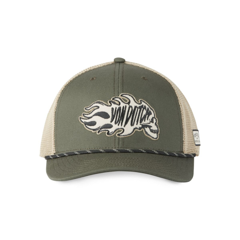 Casquette Vondutch Kaki Trucker Snapback SEMI-CURVED