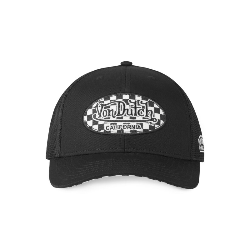 Casquette Vondutch Noire Trucker Snapback SEMI-CURVED