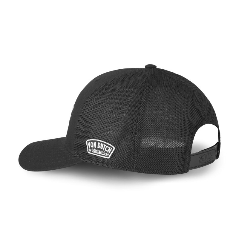 Casquette Vondutch Noire Trucker Snapback SEMI-CURVED