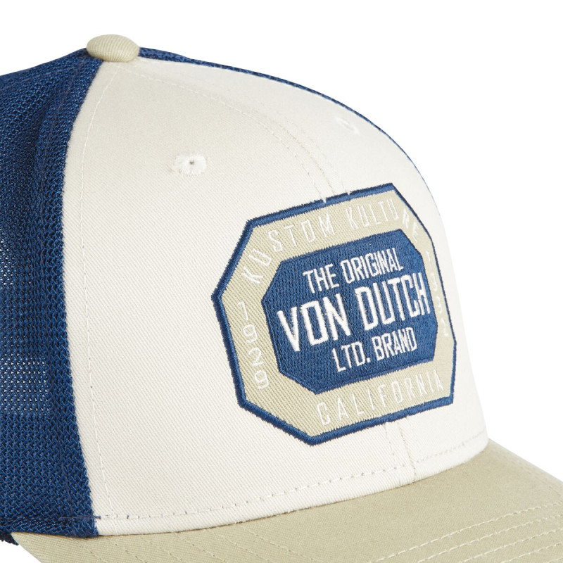 Casquette Vondutch Beige Trucker Snapback SEMI-CURVED