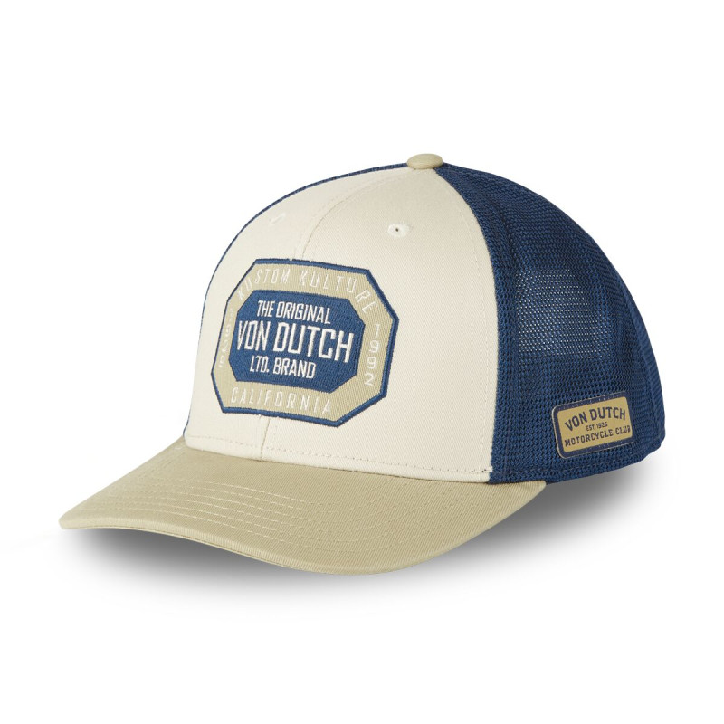 Casquette Vondutch Beige Trucker Snapback SEMI-CURVED