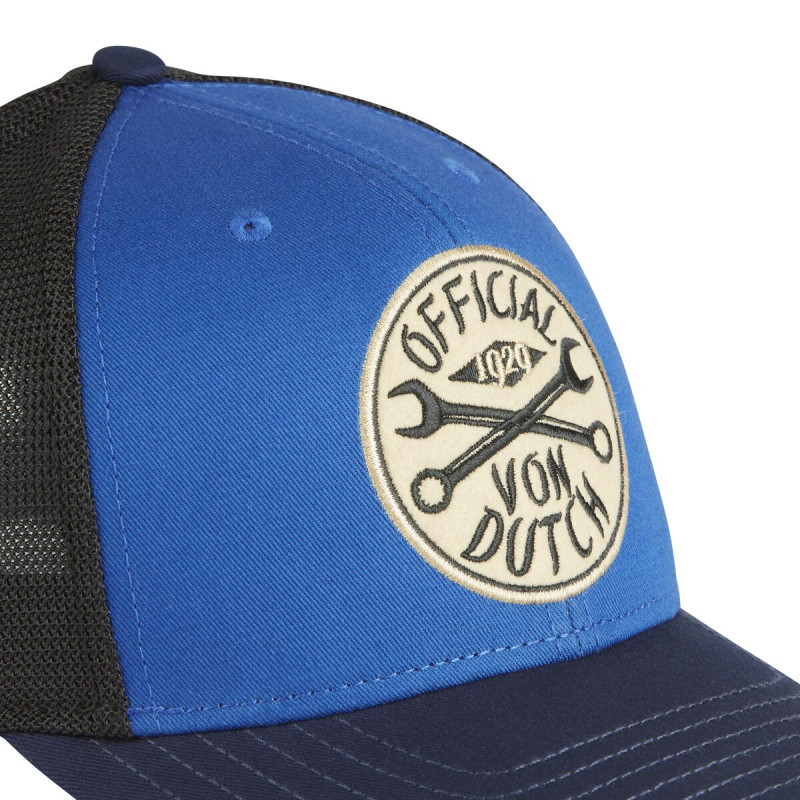 Casquette Vondutch Bleue Trucker Snapback SEMI-CURVED