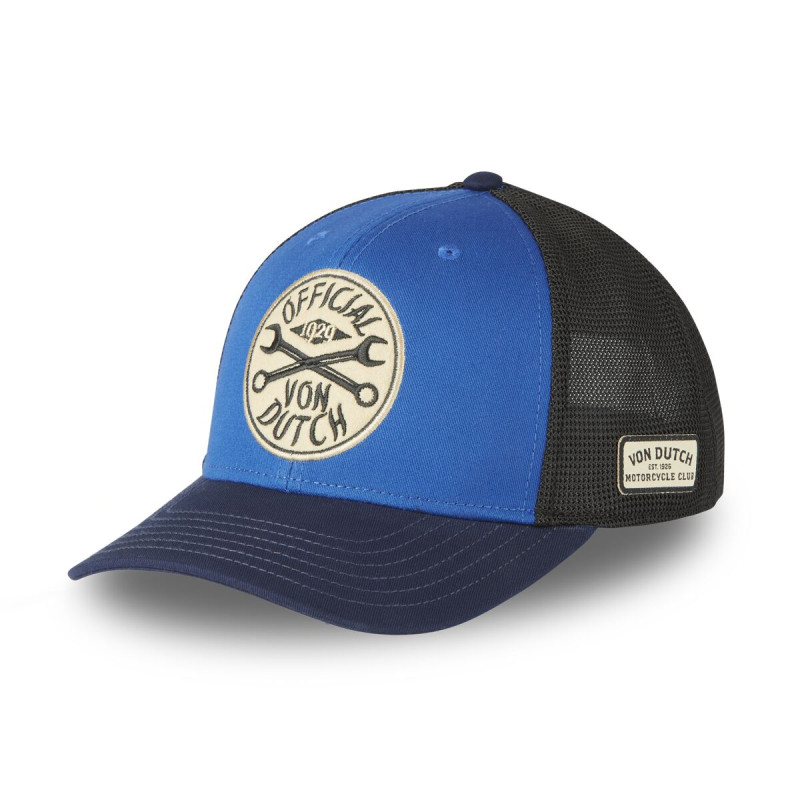 Casquette Vondutch Bleue Trucker Snapback SEMI-CURVED
