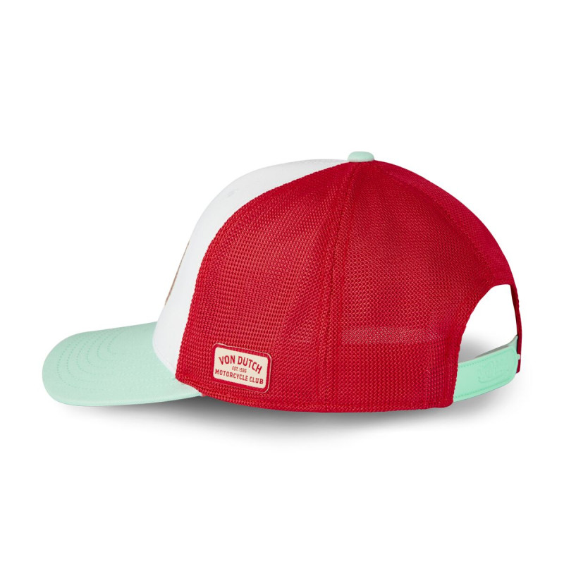 Casquette Vondutch Blanche Trucker Snapback SEMI-CURVED