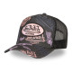 Casquette Vondutch Noire Trucker Snapback en Denim CAFE