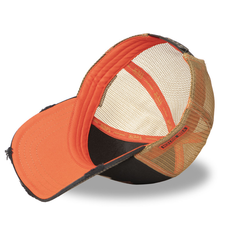 Casquette Vondutch Noire Trucker Snapback effet Usé CREW