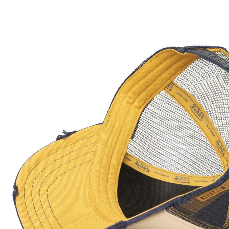 Casquette Vondutch Beige Trucker Snapback effet Usé CREW