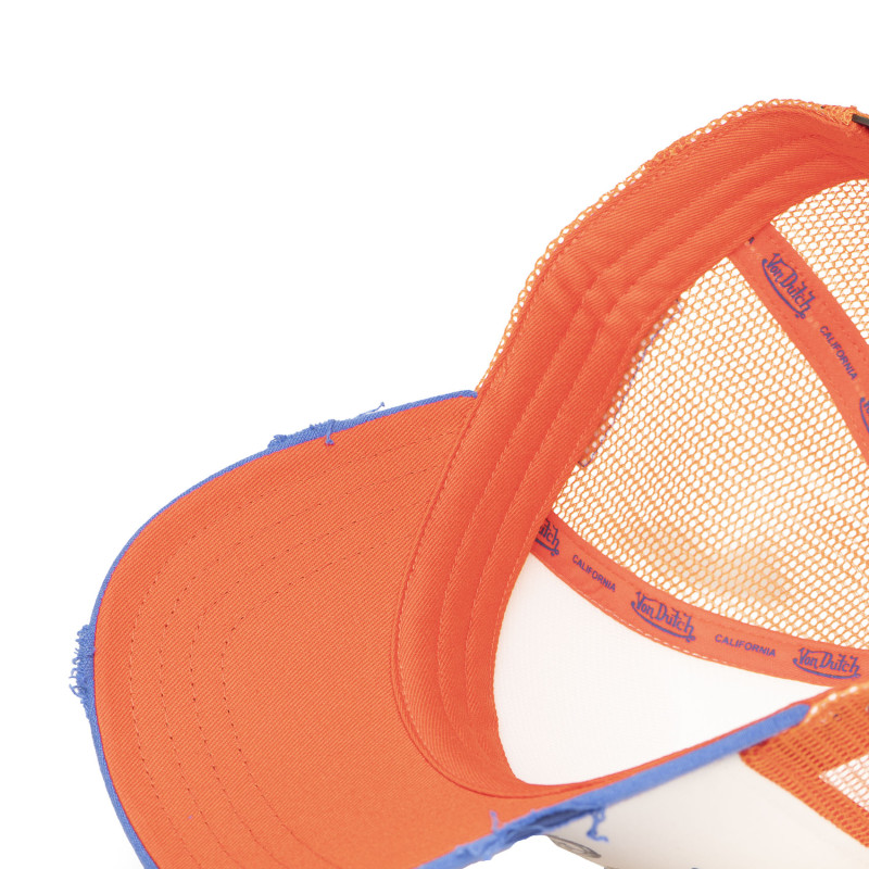 Casquette Vondutch Blanche Trucker Snapback effet Usé CREW