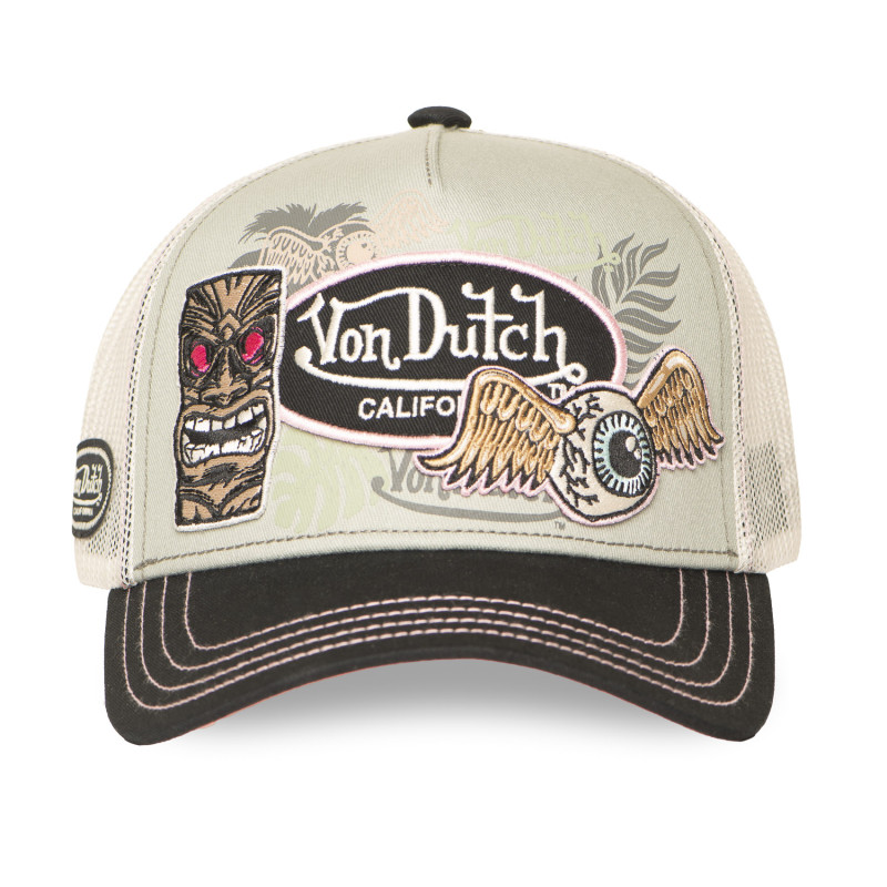 Casquette Vondutch Grise Trucker Snapback PATCHES
