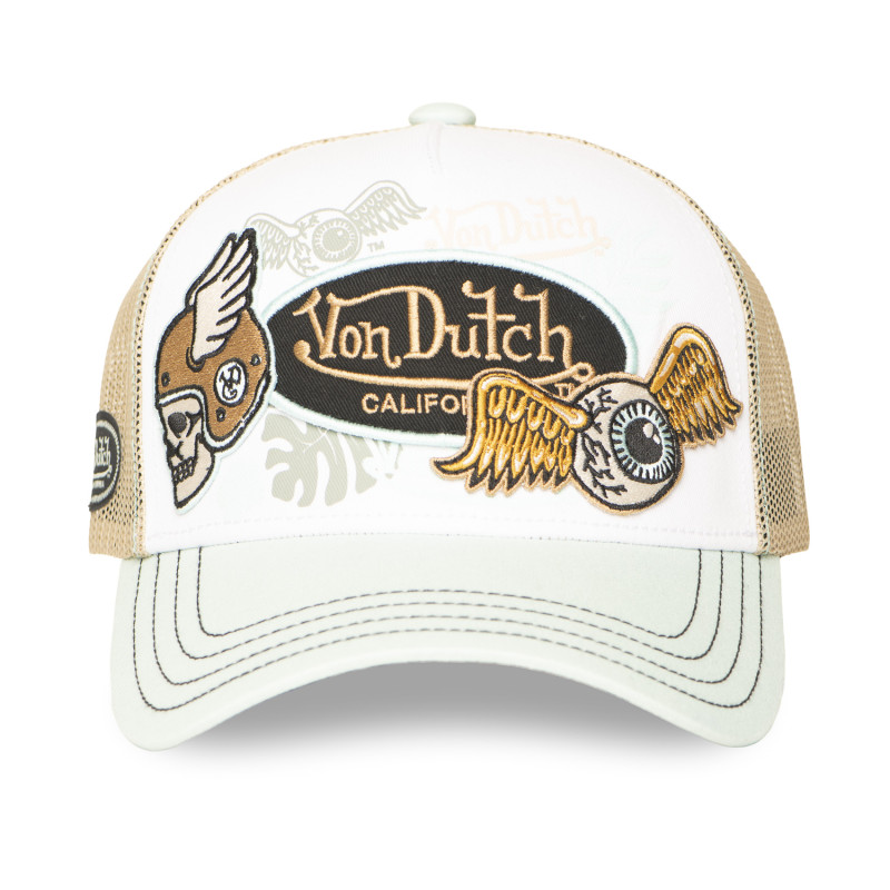 Casquette Vondutch Verte Trucker Snapback PATCHES