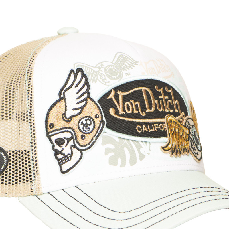 Casquette Vondutch Verte Trucker Snapback PATCHES