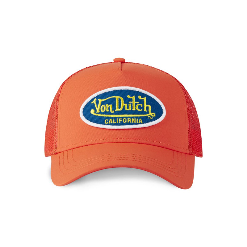 Casquette Vondutch Orange Trucker Snapback POLY