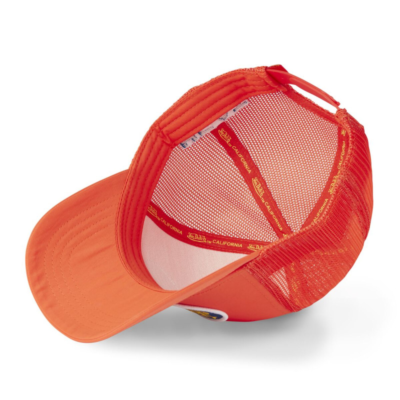 Casquette Vondutch Orange Trucker Snapback POLY