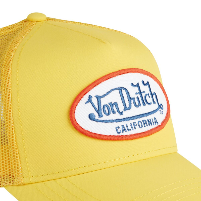 Casquette Vondutch Jaune Trucker Snapback POLY