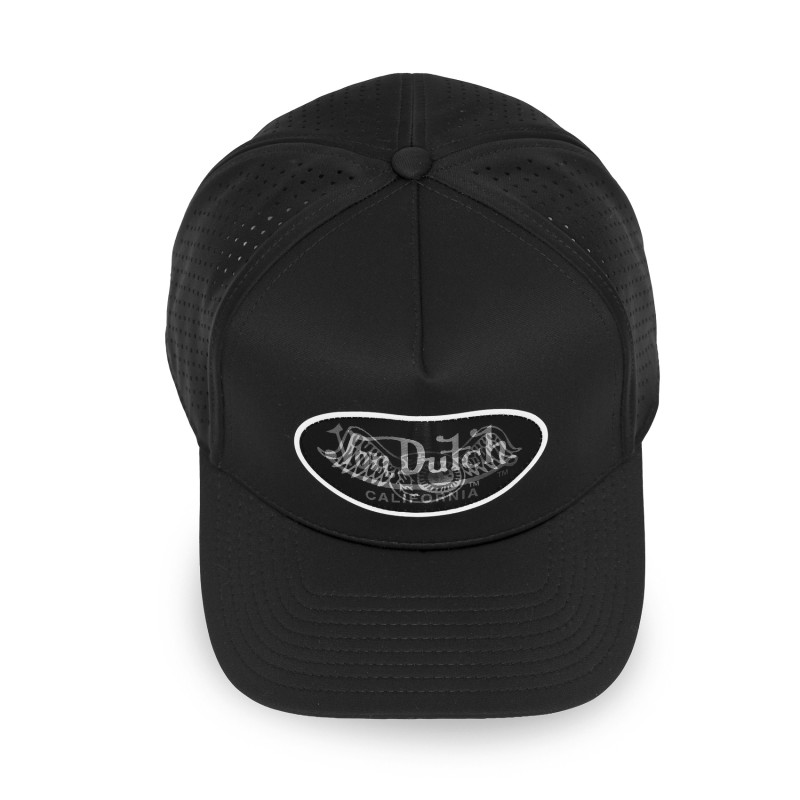 Casquette Vondutch Noire Trucker Snapback effet Hologramme SPORT