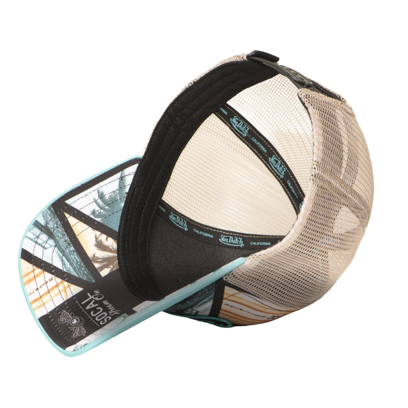 Casquette Vondutch Turquoise Trucker Snapback SUBLI
