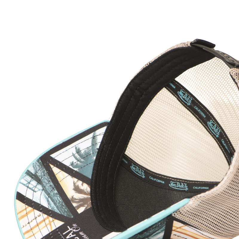 Casquette Vondutch Turquoise Trucker Snapback SUBLI