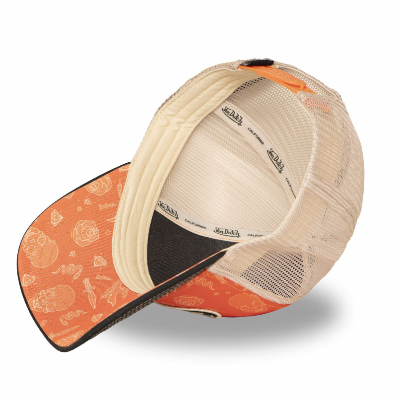 Casquette Vondutch Orange Trucker Snapback SUBLI