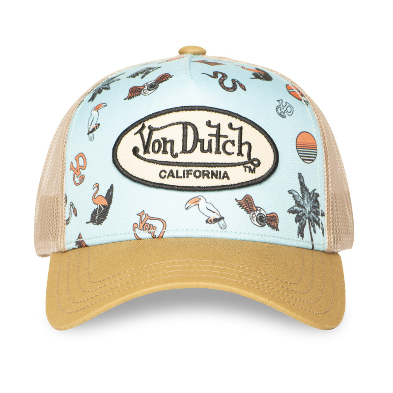 Casquette Vondutch Turquoise Trucker Snapback SUBLI