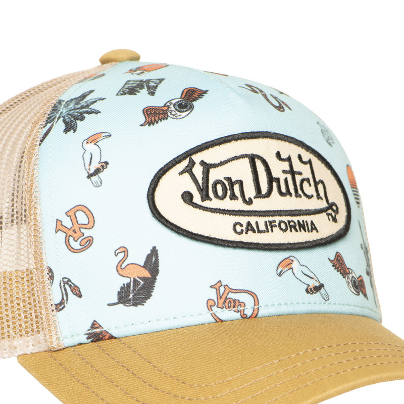 Casquette Vondutch Turquoise Trucker Snapback SUBLI