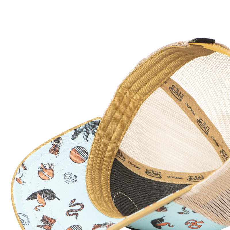 Casquette Vondutch Turquoise Trucker Snapback SUBLI