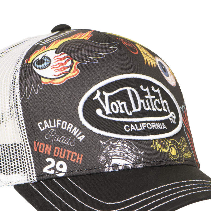 Casquette Vondutch Noire Trucker Snapback SUBLI
