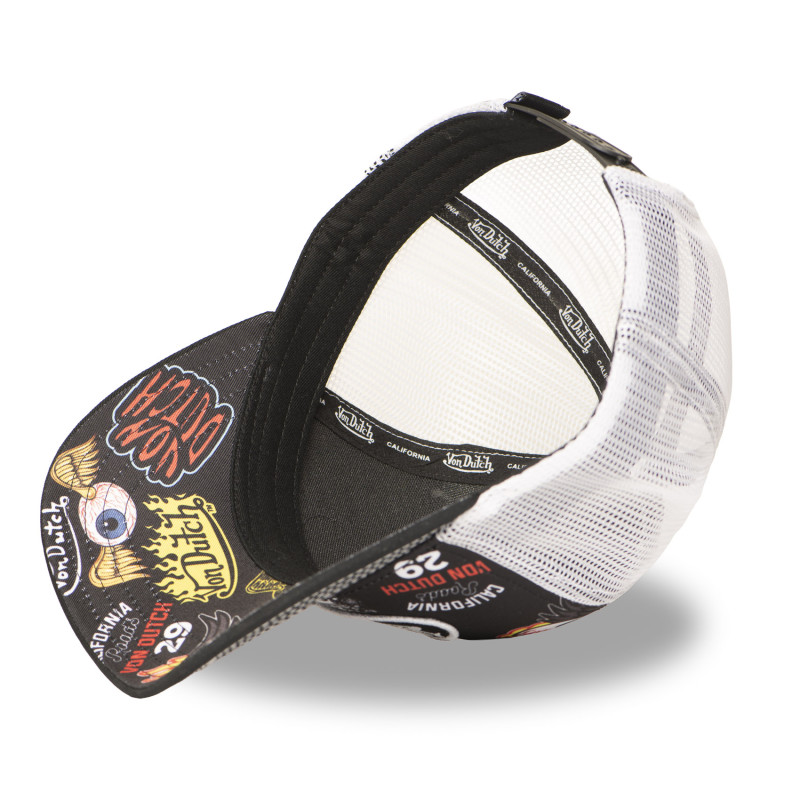Casquette Vondutch Noire Trucker Snapback SUBLI