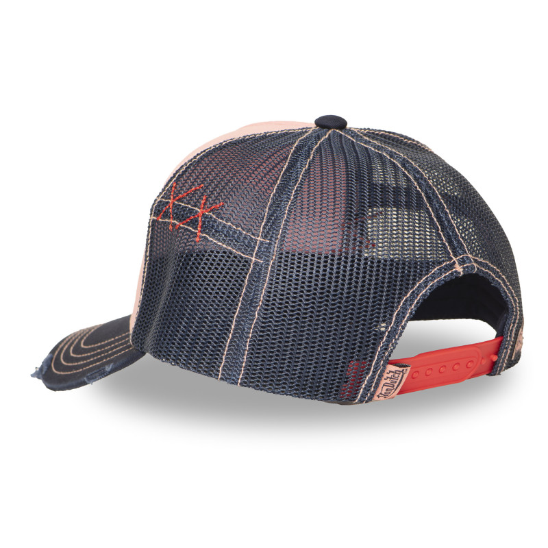 Casquette Vondutch Rose Trucker Snapback effet Usé USED