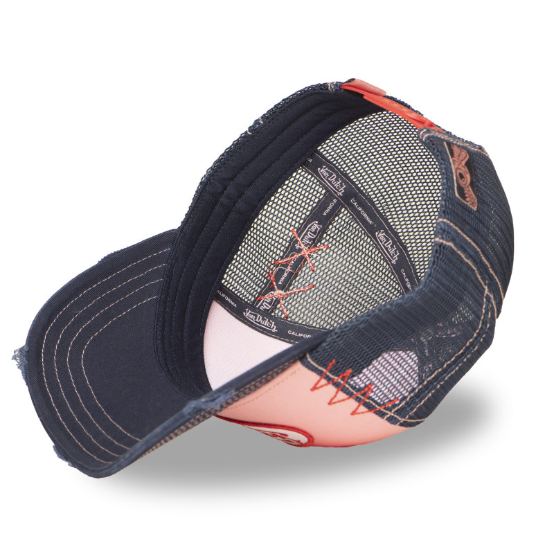 Casquette Vondutch Rose Trucker Snapback effet Usé USED