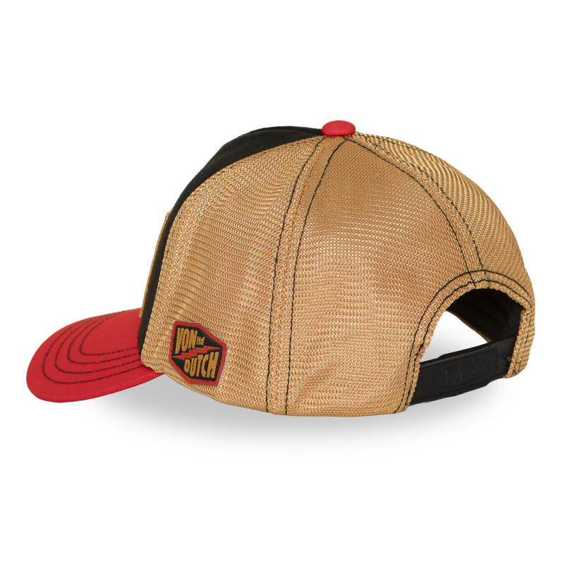 Casquette Vondutch Rouge Trucker Snapback en Suedine WILD