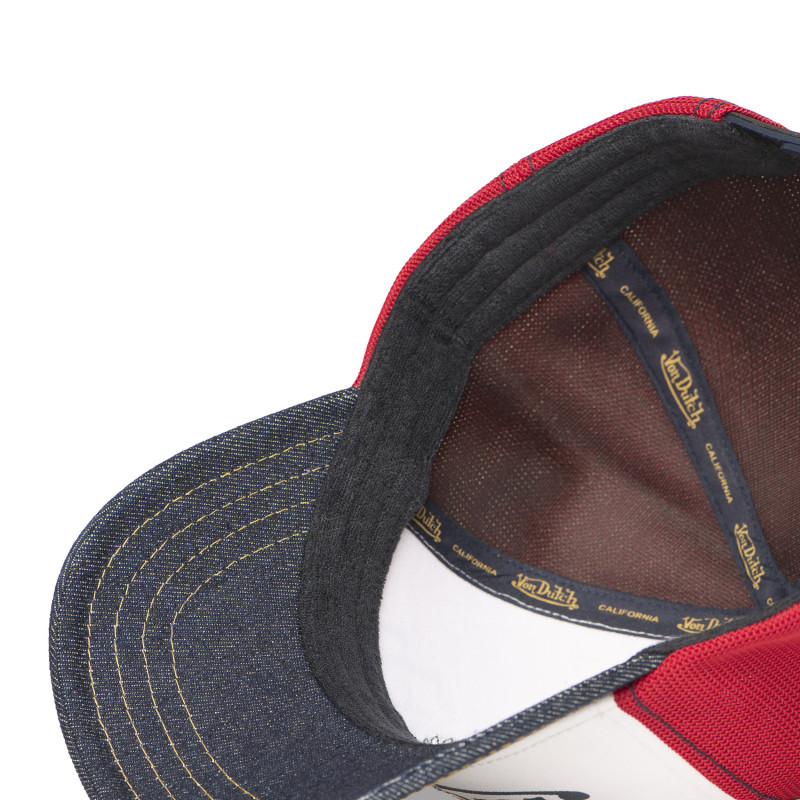 Casquette Vondutch Blanche Trucker Snapback en Denim WILD