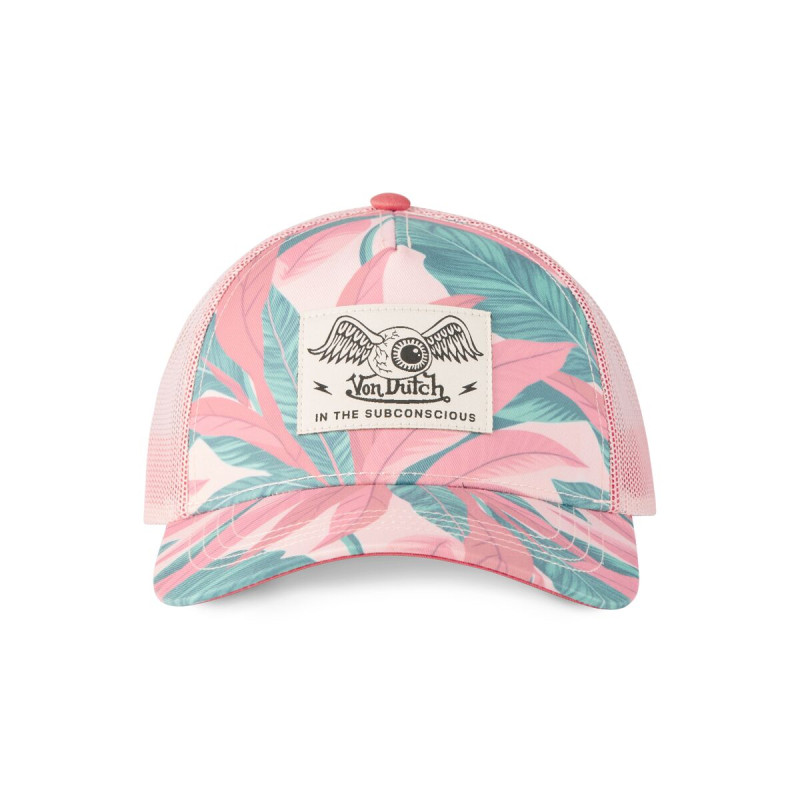 Casquette Vondutch Rose Trucker Snapback TROPICAL