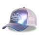 Casquette Vondutch Violette Trucker Snapback en PU effet Brillant, HOLOGRAM