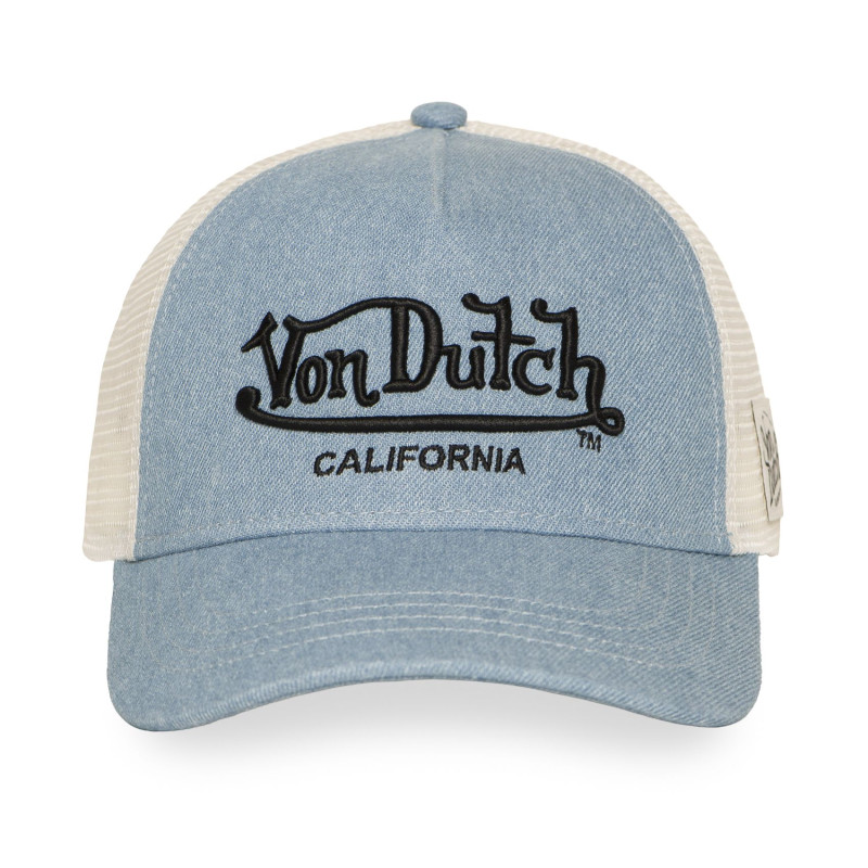 Casquette Vondutch Bleue Trucker Snapback en Denim TENCEL