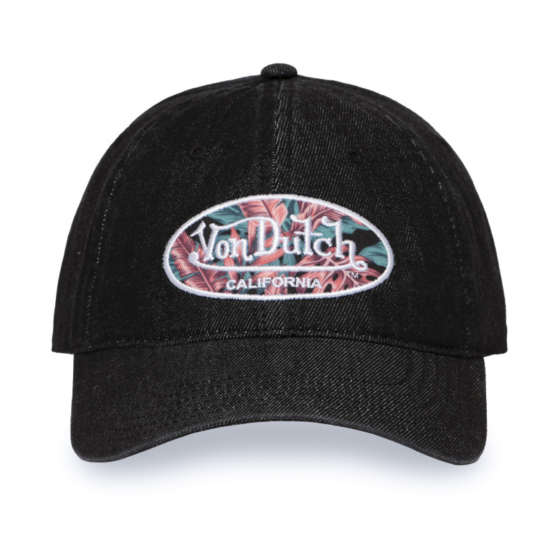 Casquette Vondutch Noire Dad cap Strapback / Boucle en Denim DENIM